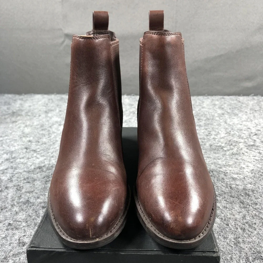 Cole Haan Grand.OS Boots Womens 6 B Brown Leather Waterproof Chelsea Ankle